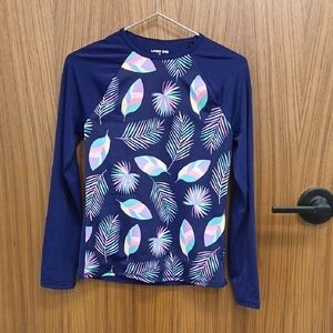 LANDS END Rashguard Swim Top SZ 16